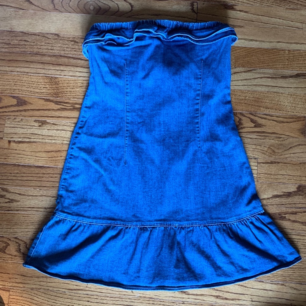 Juicy Couture Strapless Jean Dress Sz M